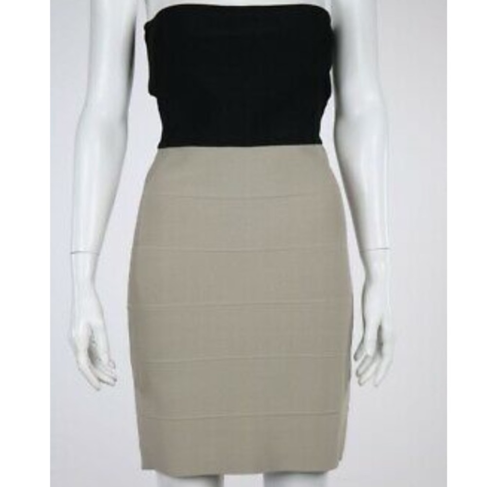 BCBG bodycon cream and black